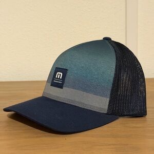Travis Mathew Blue and Gray Mesh Cap